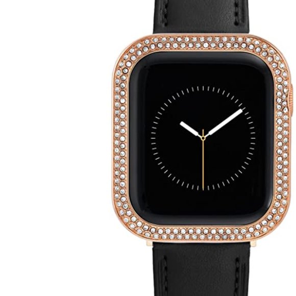 Anne Klein rose gold crystal encrusted protective case for Apple Watch- 44mm - Picture 4 of 6